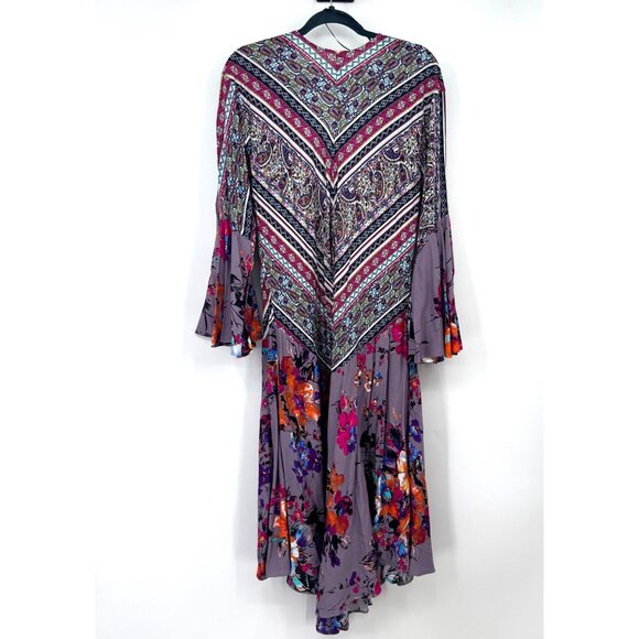 Umgee Kimono‎ Colorful Festival Boho Floral  Bell Sleeve Long Size large long li - Picture 7 of 10